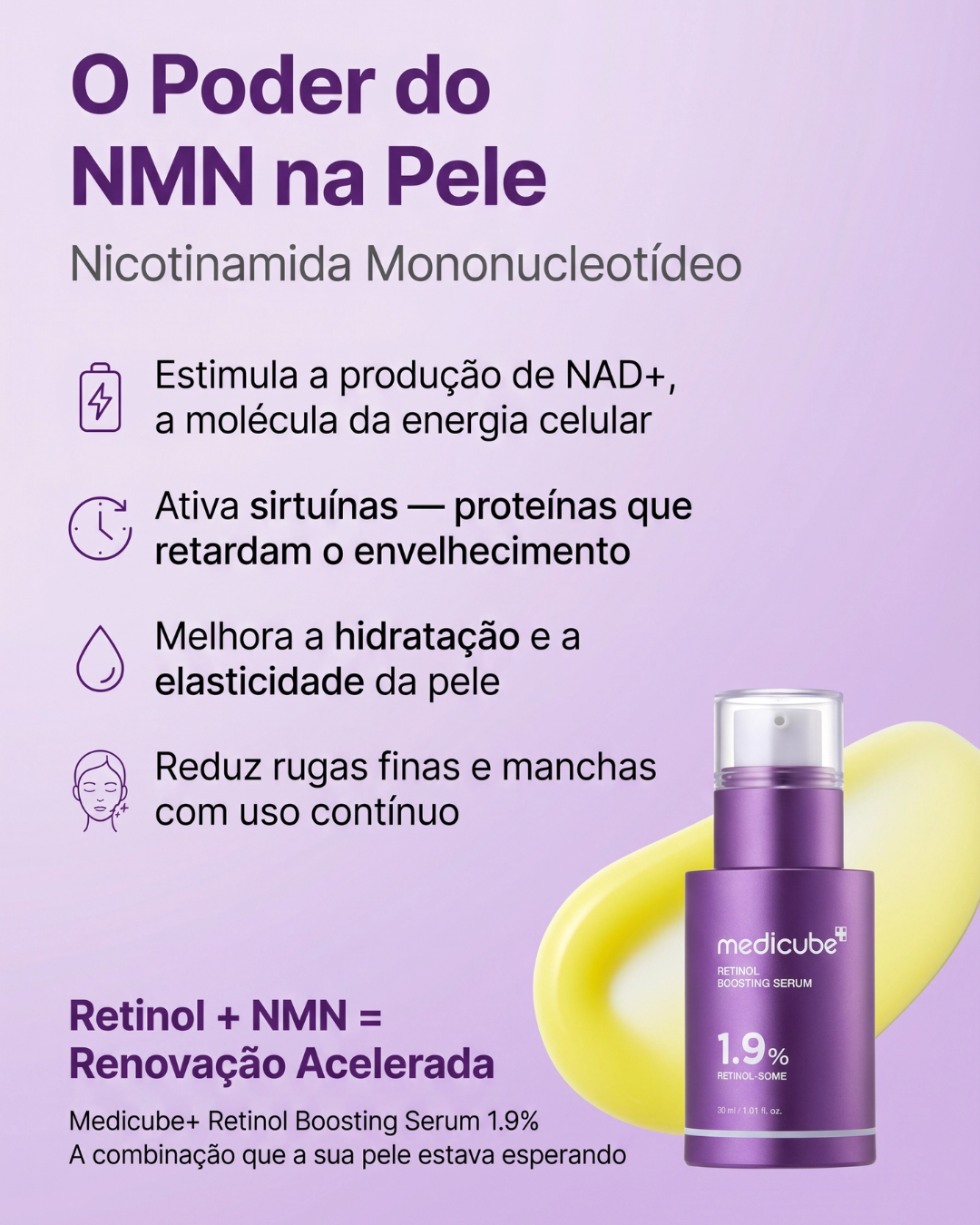 Medicube Retinol NMN Boosting Serum 30 ml – Sérum Facial Antiedad Reafirmante