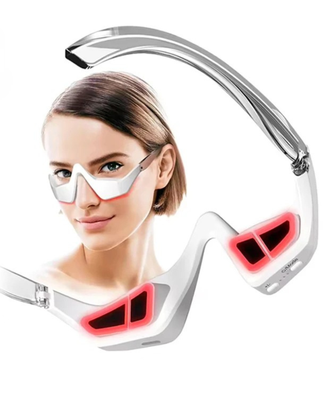 Gafas de Belleza para Ojos con Microcorriente EMS – Luz Roja 650nm, Alivio de Fatiga, Ojeras y Bolsas