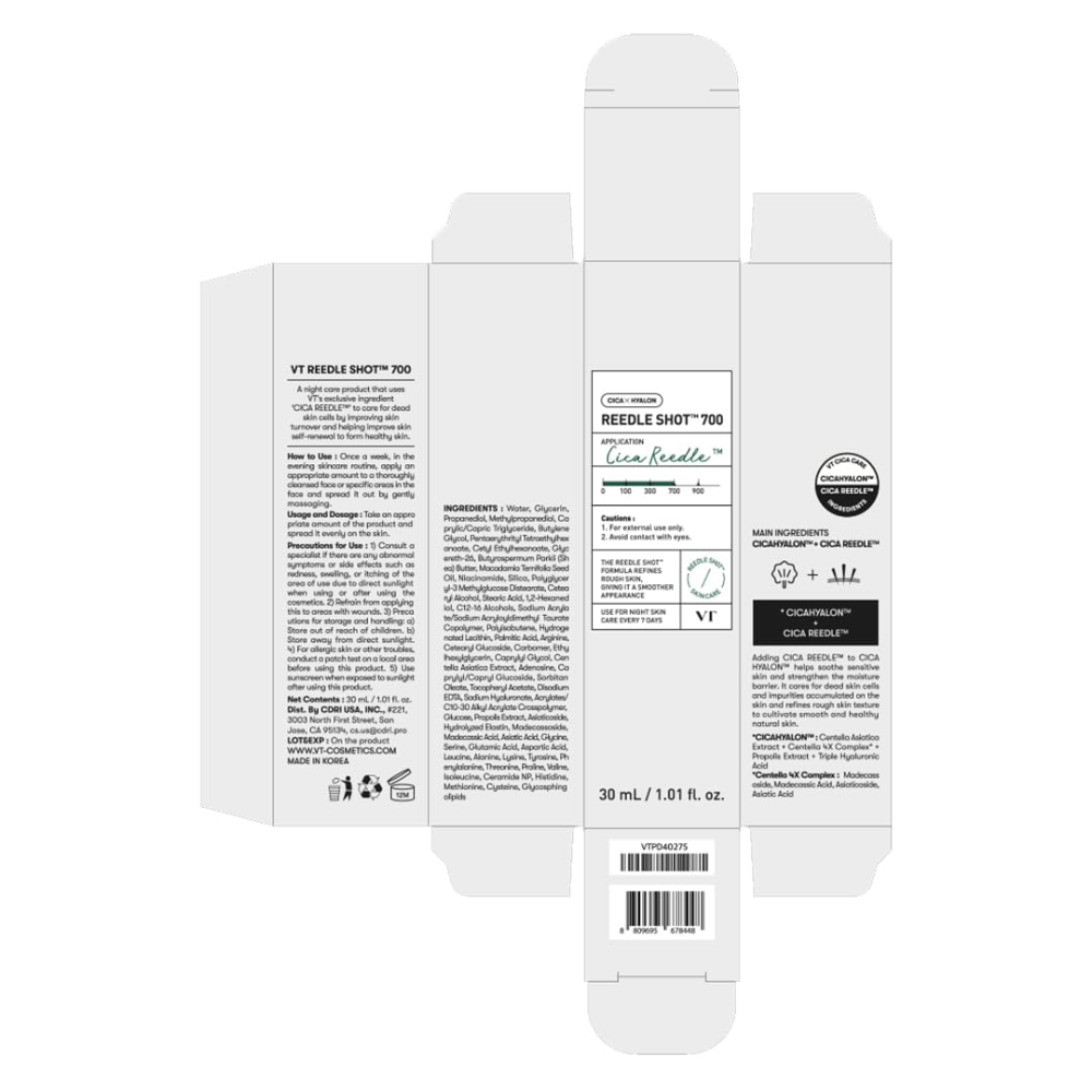 VT COSMETICS CICA Reedle Shot 700 – Sérum de Microagujas en Crema con Espículas y Exosomas