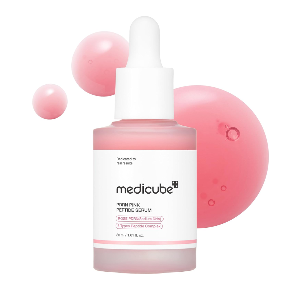Sérum Rosa PDRN Medicube con Péptidos y Niacinamida – Hidratación y Firmeza