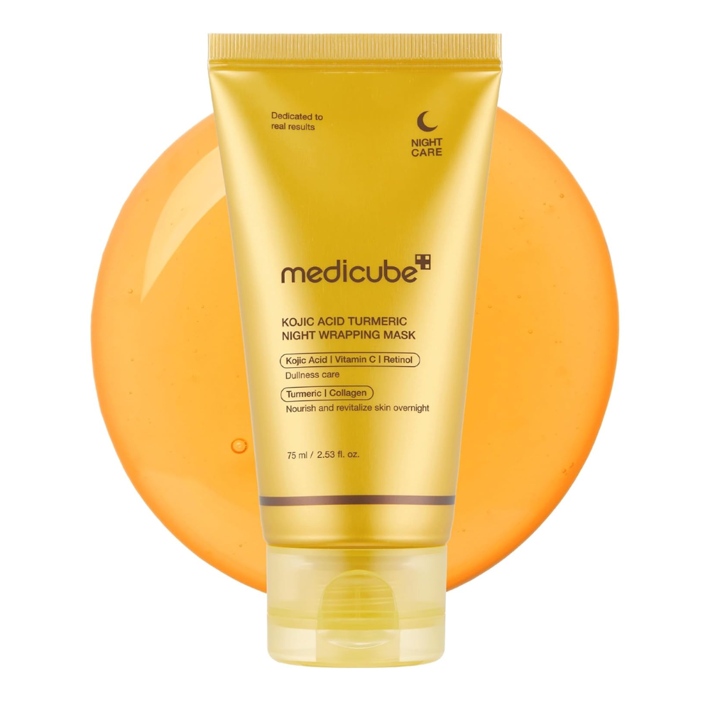 Mascarilla Nocturna Peel Off de Cúrcuma Medicube | Con Colágeno para Hidratación Profunda de la Pie