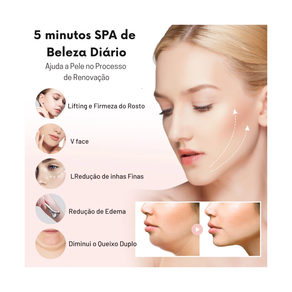 Equipo Facial Eléctrico con Microcorriente y LED – Lifting Facial y Estimulación de Colágeno