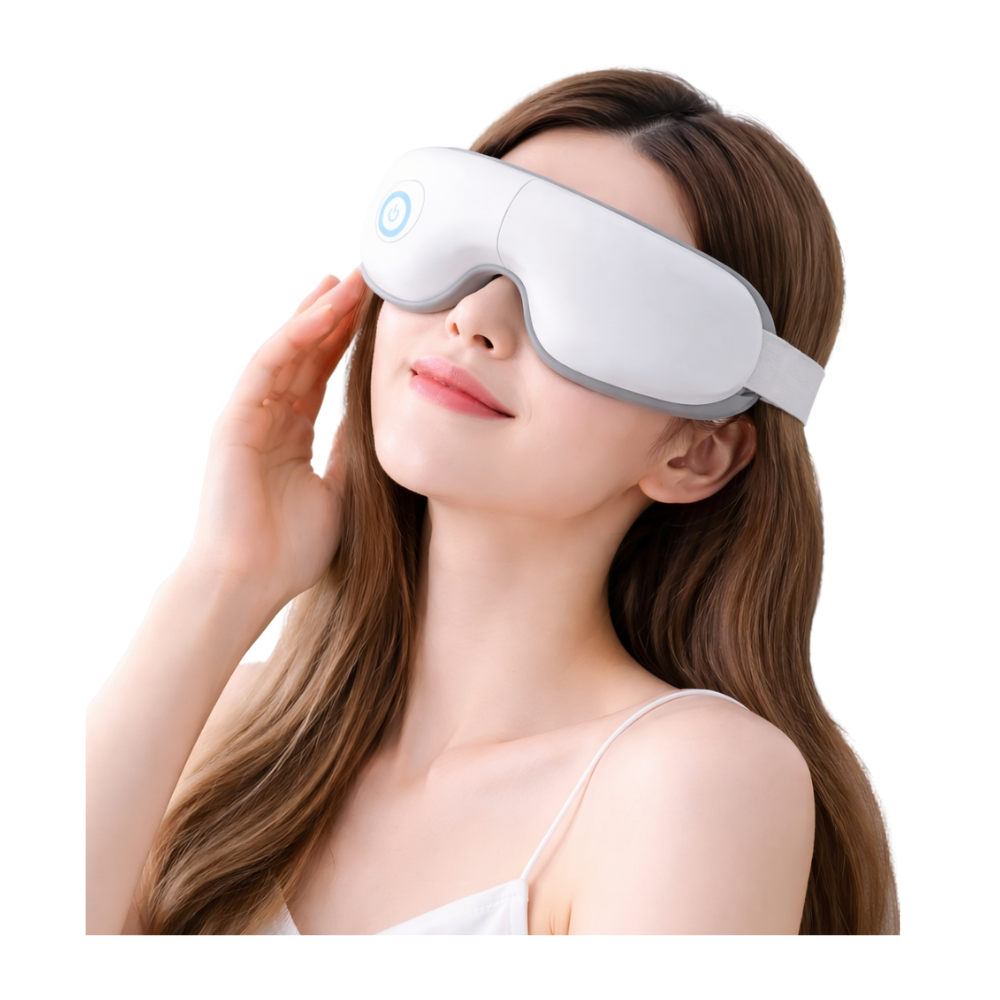 Máscara Masajeadora WAVVE para Ojos con Calentamiento, Airbag y Música para Relajación