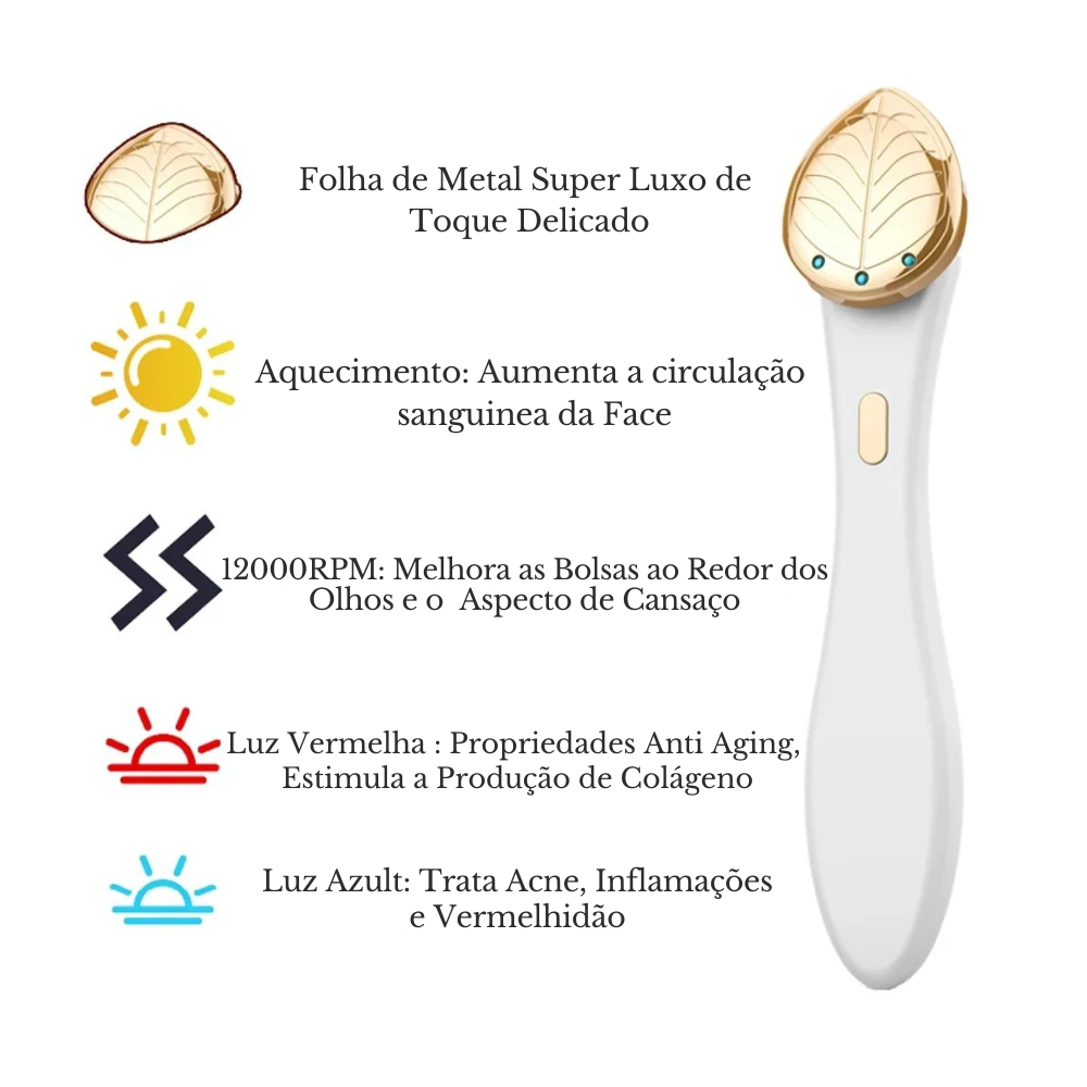 KEMOKO EMS Facial Massager – LED Red Light Skin Tightening Device for Face Lift, Anti-Aging & Facial Rejuvenation