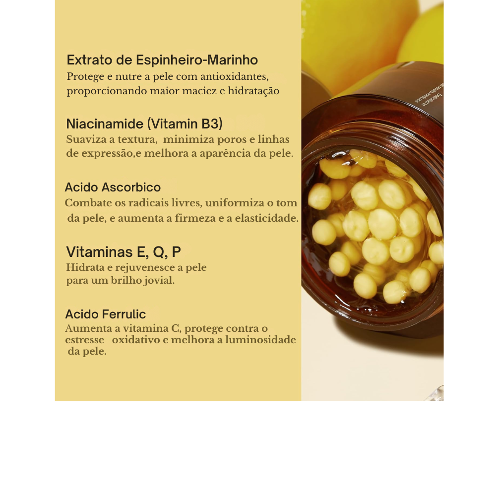 Crema Facial Medicube Deep Vita C Golden Capsule – Vitamina C Pura, Aclarante y Luminosidad