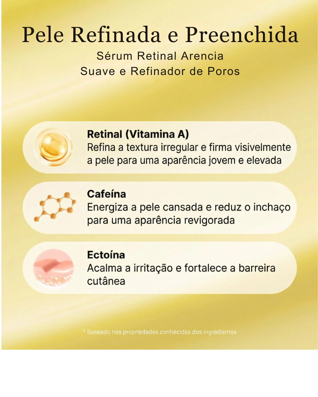 Arencia Retinal Booster Shot: Crema Facial Antienvejecimiento – Efecto Tensor, Iluminador, Reduce Líneas Finas