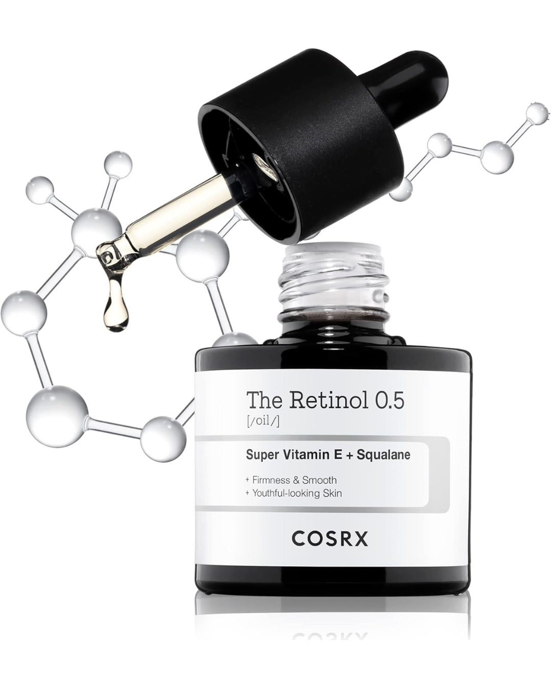 COSRX Aceite de Retinol 0,5% Antiedad para Arrugas, Líneas Finas y Renovación Facial