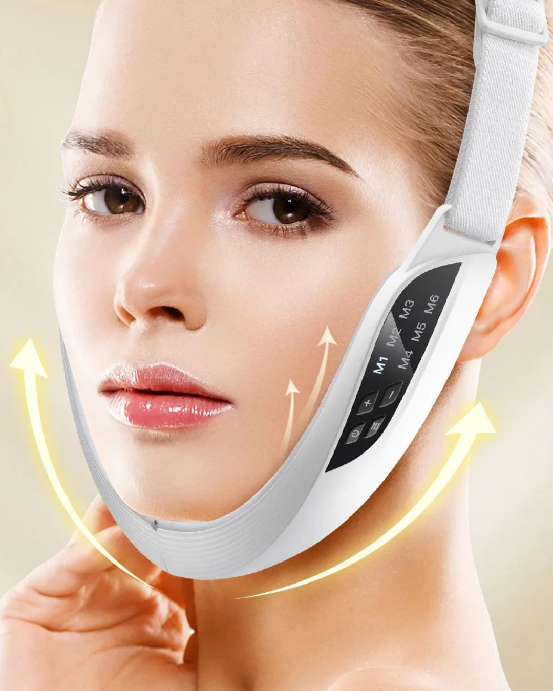 Masajeador Facial V-Face con Microcorriente EMS, LED y Vibración para Lifting y Contorno Facial ✨