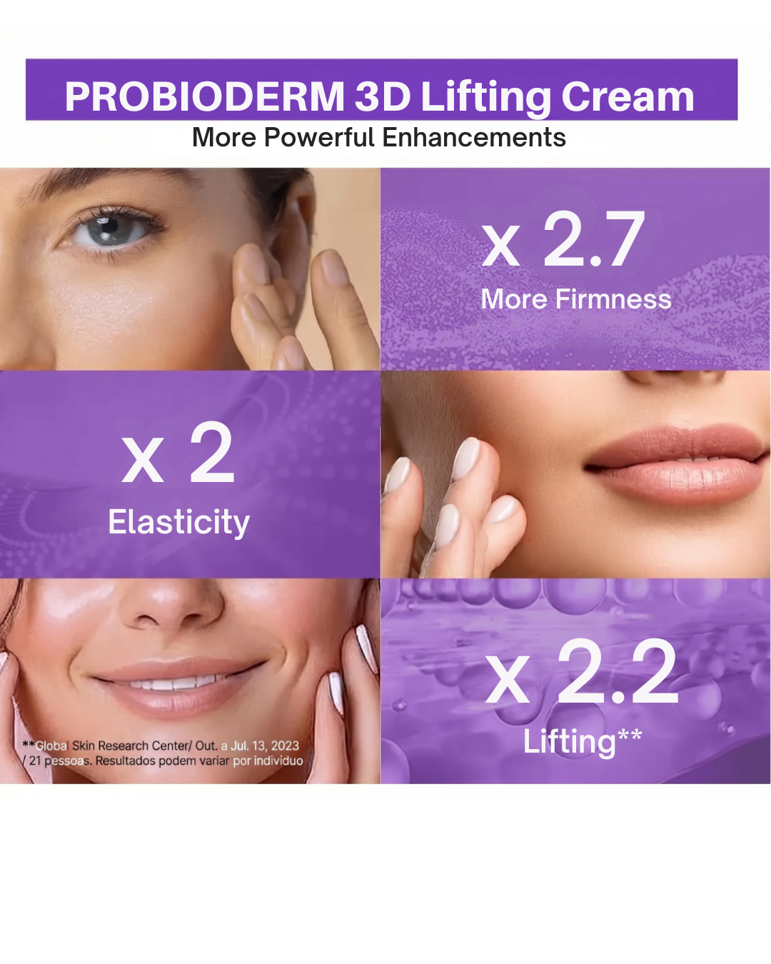 BIOHEAL BOH Probioderm 3D Lifting Cream – Anti-Aging Face Cream with 17 Peptides; Probiotics for Firming and Skin Elasticity