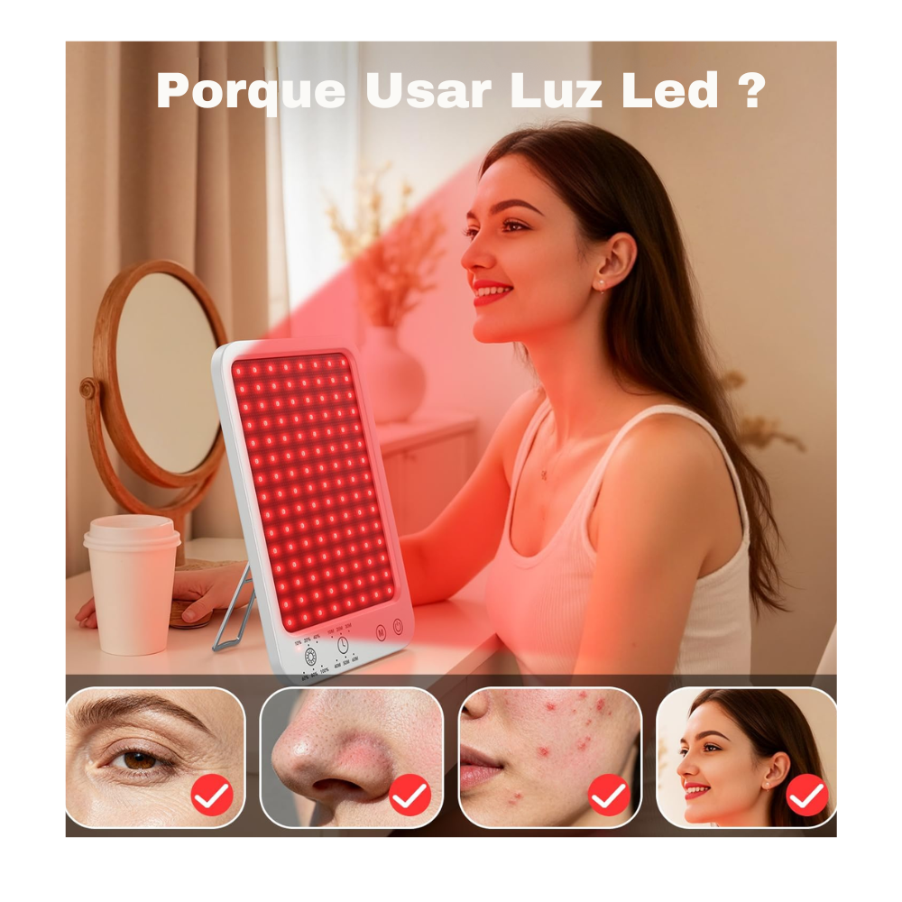 Astarexin AT7 Red Light Therapy Panel – 660nm & 850nm LED Light Therapy Device for Face, Body, Skin Rejuvenation & Muscle Recovery