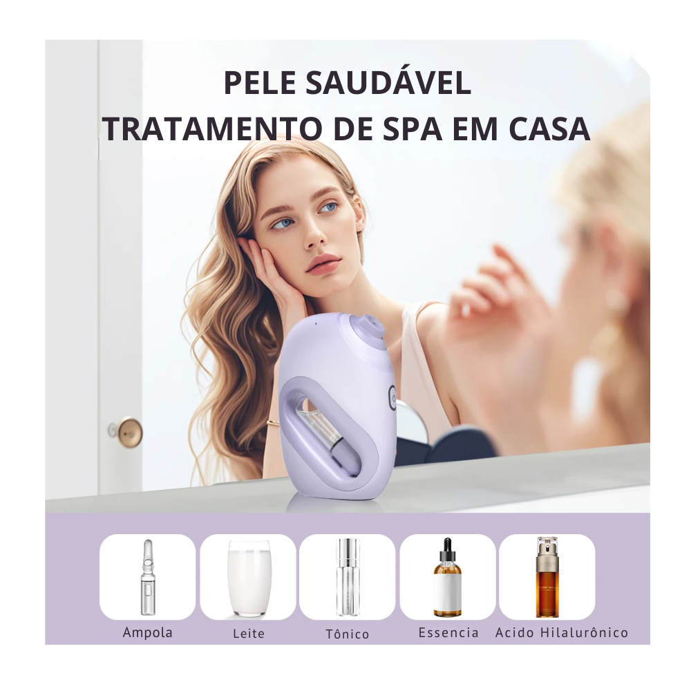 Humidificador Facial LIVELY – Vaporizador, Inyección de Oxígeno, Hidratación y Suavidad