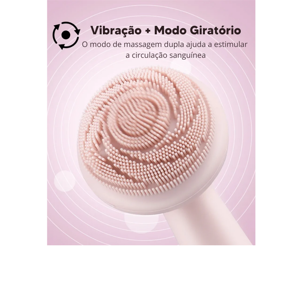 Cepillo de Limpieza y Exfoliación Facial Sónico Resistente al Agua Flower Cleanser – Piel Radiante