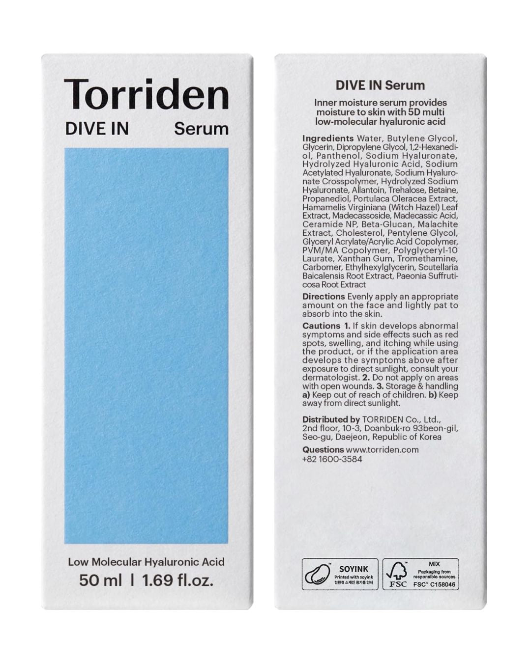 Sérum Torriden con Ácido Hialurónico de Bajo Peso Molecular – Hidratación Profunda
