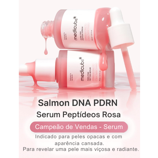 Sérum Rosa PDRN Medicube con Péptidos y Niacinamida – Hidratación y Firmeza