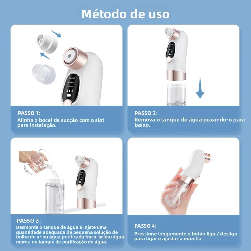 Hailicare Ultrafine Bubble Blackhead Remover – Vacuum Pore Cleaner with Water Circulation, Deep Cleansing & Skin Hydration