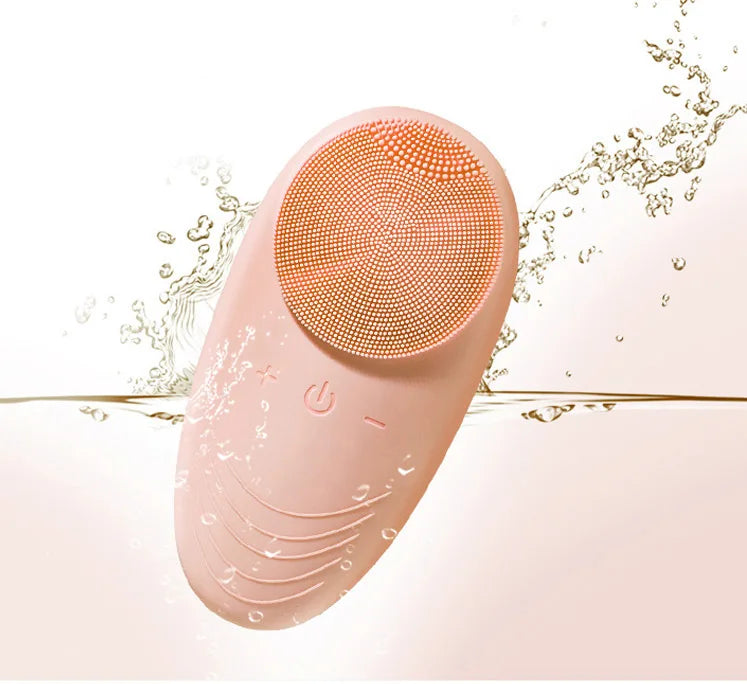 Cepillo de Limpieza Facial Eléctrico de Silicona – Resistente al Agua, Limpieza Profunda y Masajeador de Poros