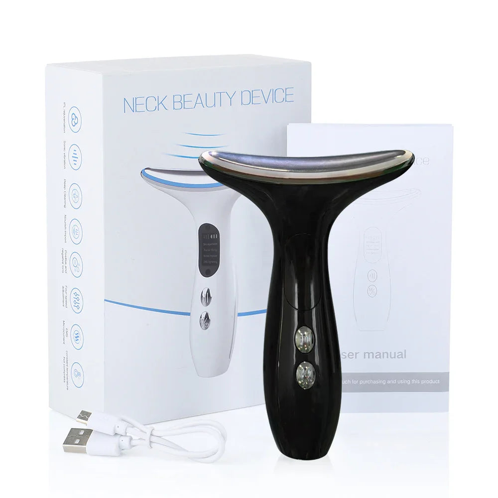 Equipo para Tonificación de Cuello y Rostro LUMI – Terapia LED y Microcorrientes para Lifting