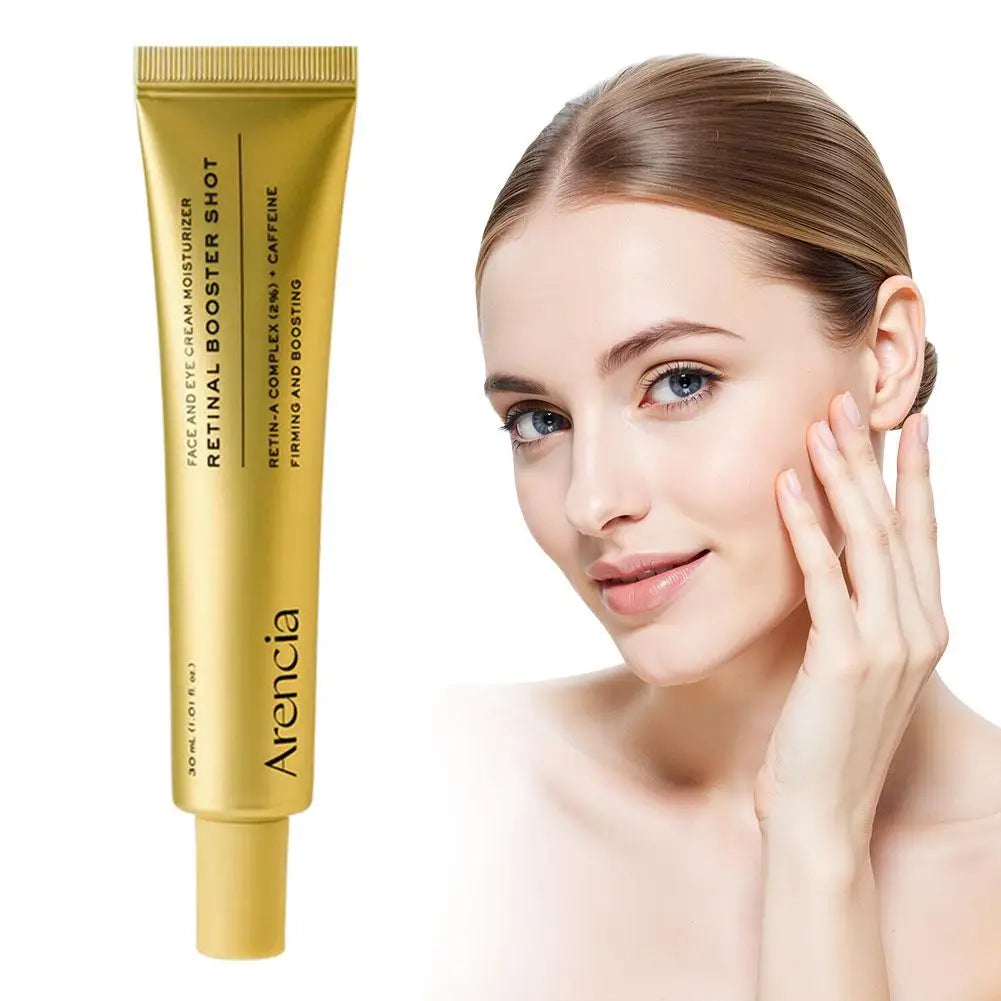 Arencia Retinal Booster Shot: Crema Facial Antienvejecimiento – Efecto Tensor, Iluminador, Reduce Líneas Finas