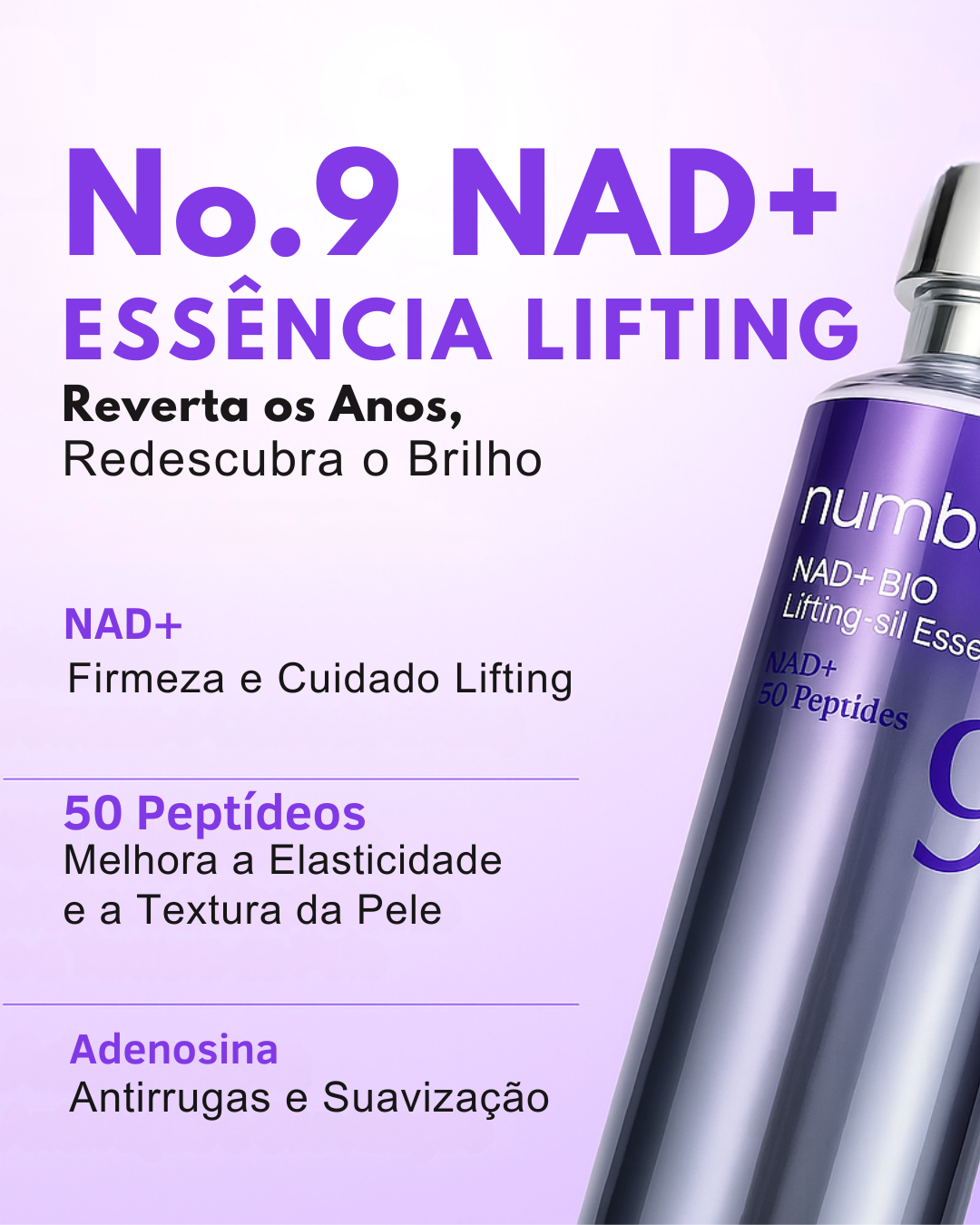 Numbuzin No.9 NAD+ BIO Lifting Serum | Firmeza, Luminosidad y Reducción de Arrugas con Péptidos ✨
