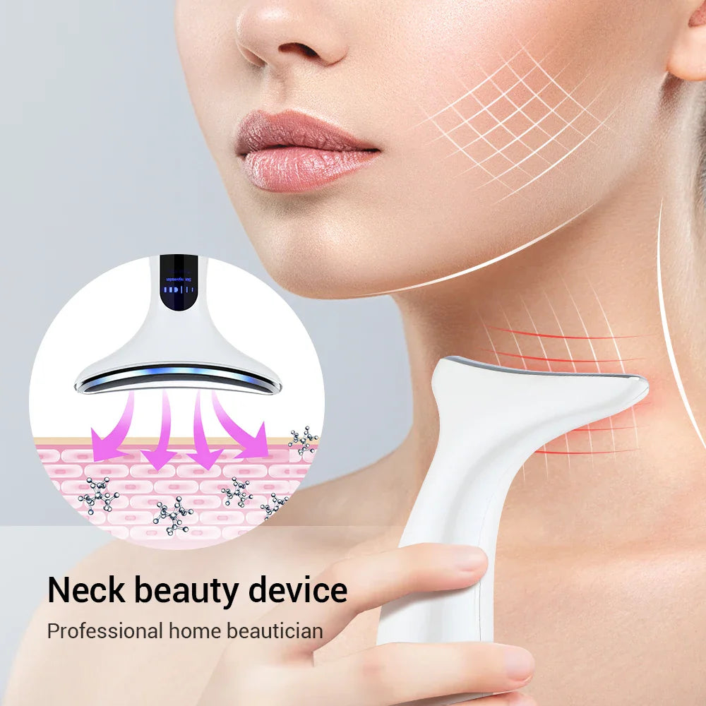 Equipo para Tonificación de Cuello y Rostro LUMI – Terapia LED y Microcorrientes para Lifting