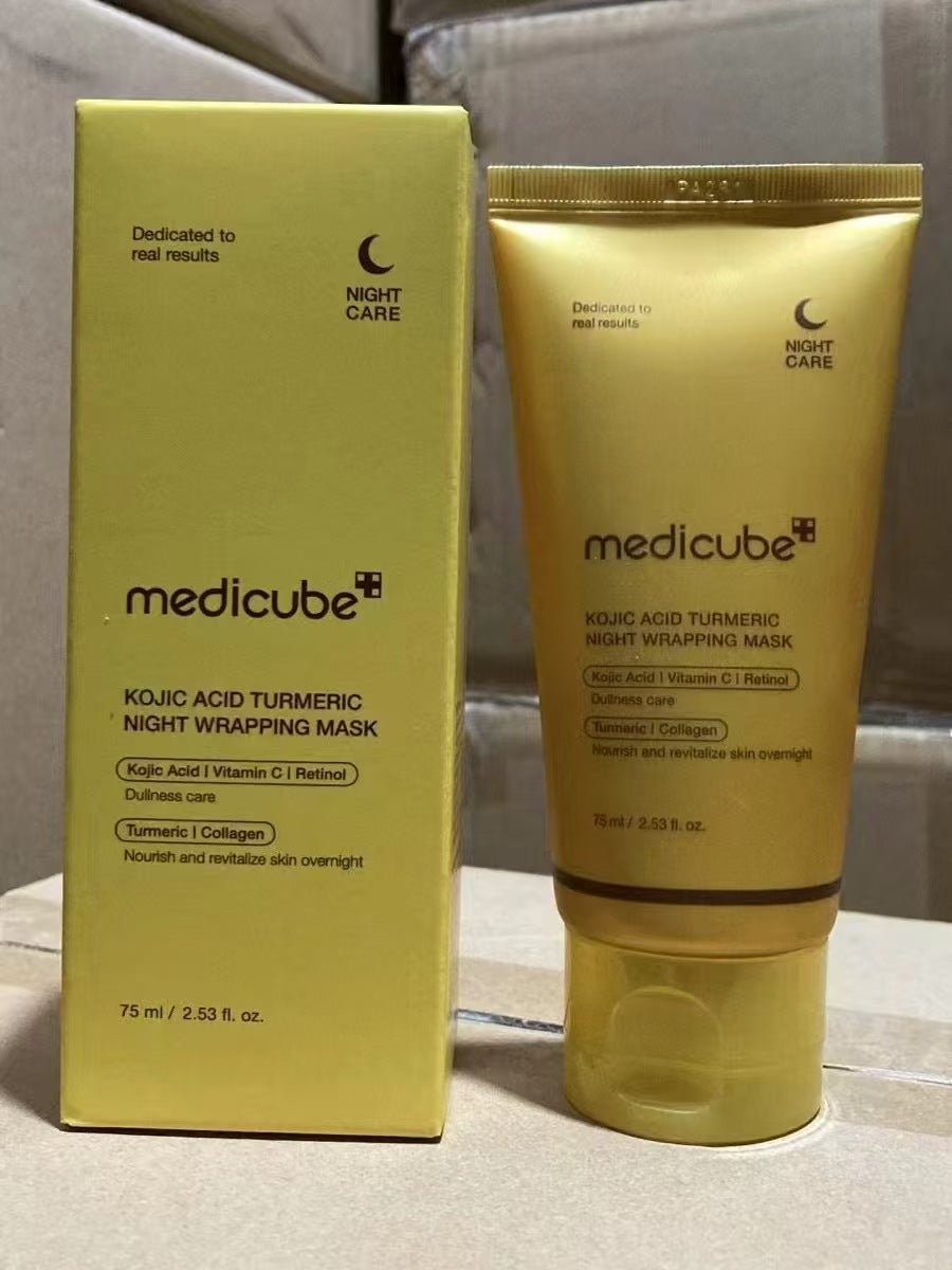 Mascarilla Nocturna Peel Off de Cúrcuma Medicube | Con Colágeno para Hidratación Profunda de la Pie