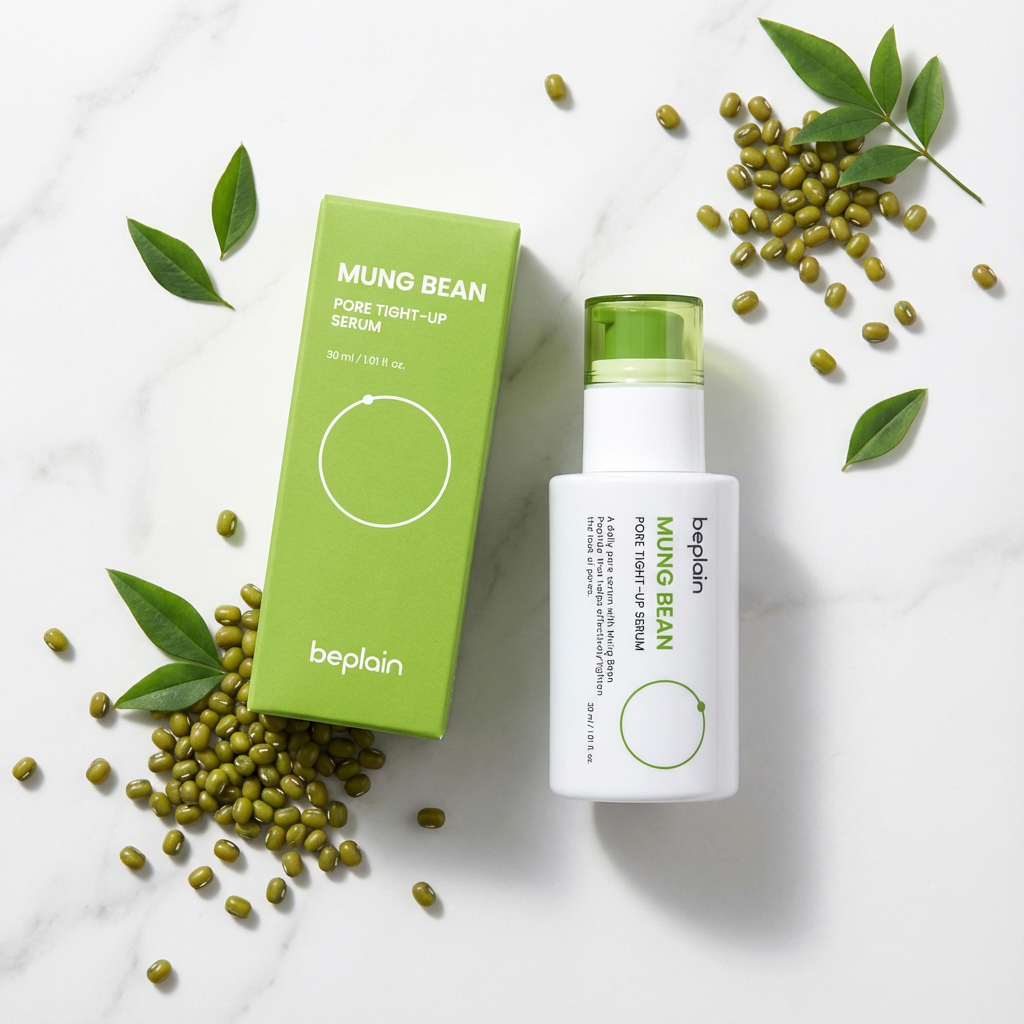Beplain Mung Bean Pore Tight-Up Serum – Korean Pore Minimizing Serum for Hydration, Smoother Skin & Oil Control