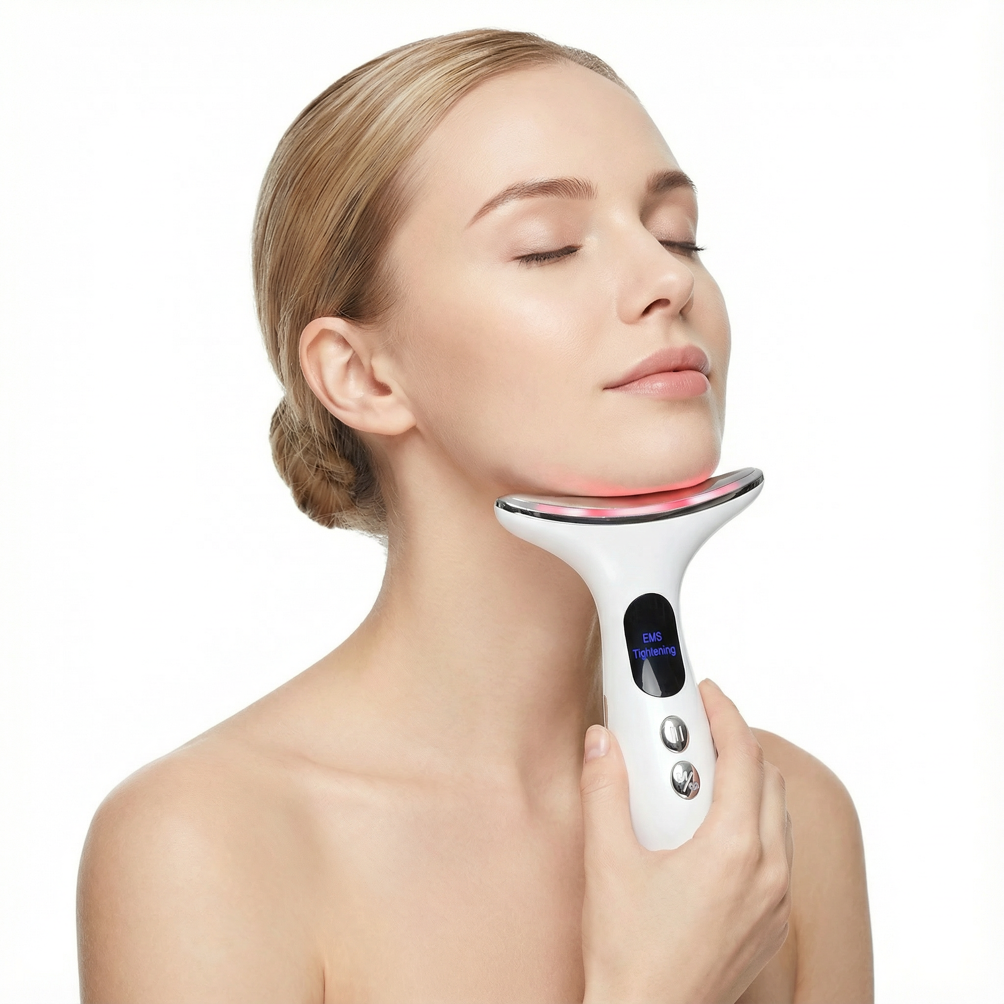 Equipo para Tonificación de Cuello y Rostro LUMI – Terapia LED y Microcorrientes para Lifting