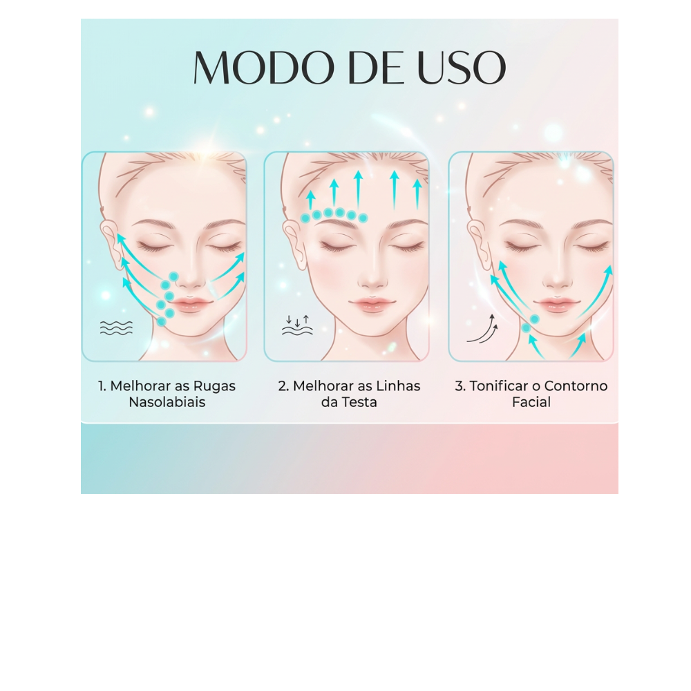 NOVATTO EMS Microcurrent Facial Device with Red LED Light – Facial Lifting, Firming & V-Shape Contouring